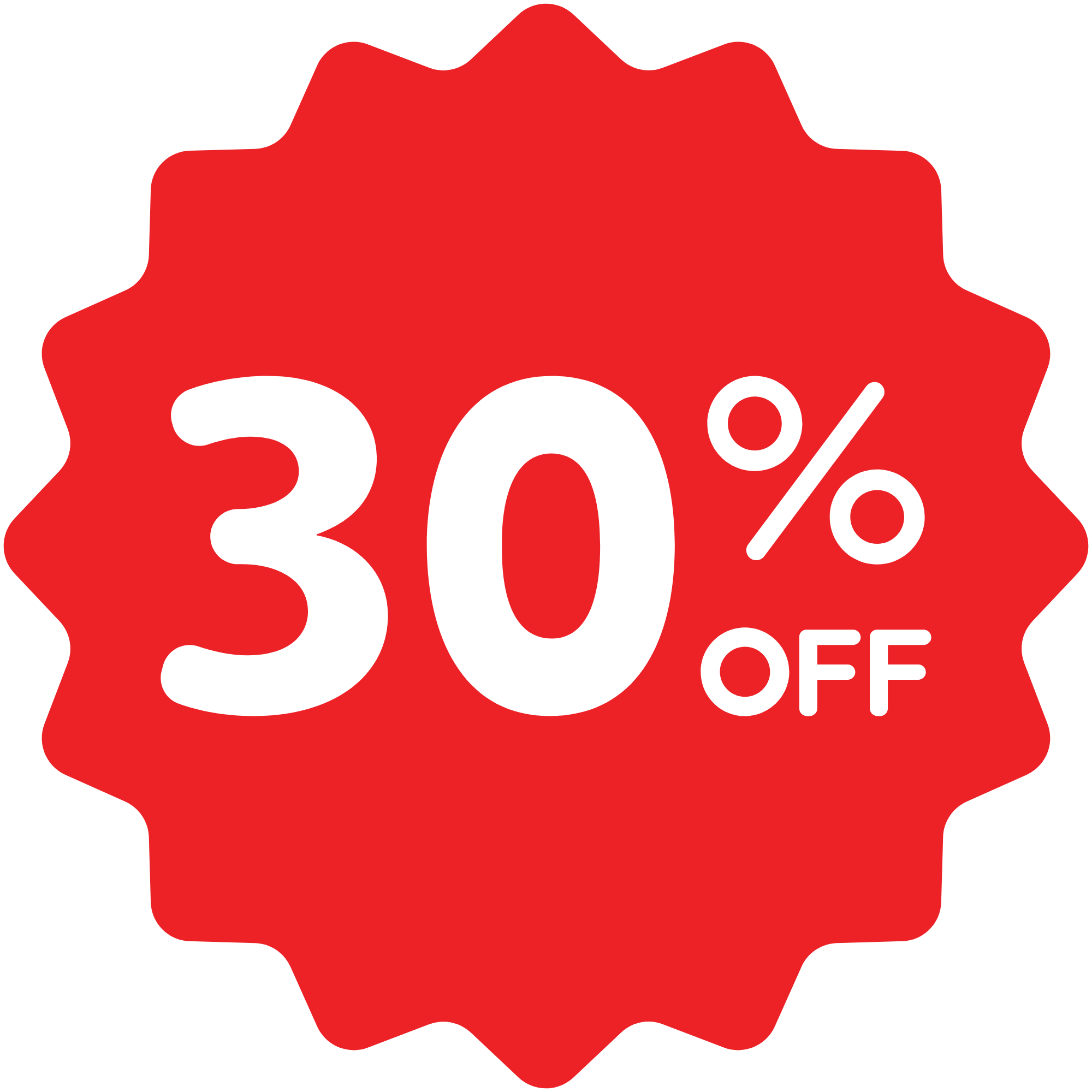 30 percent off